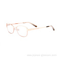 High Quality Vintage Half-rim Metal Optical Eyewear Frames Rectangle Computer Glasses